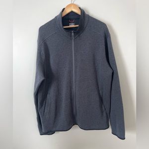 Men's Merrell Lightweight Wool Blend Zip Up Jacket XXL Gray